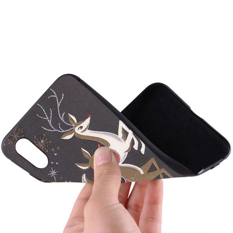 Merry Christmas Phone Cases For iPhone 11 Pro Max 7 8 6 6S Plus 5 5S 12 Mini Santa Claus For iPhone XR X XS Max TPU Cover Shells