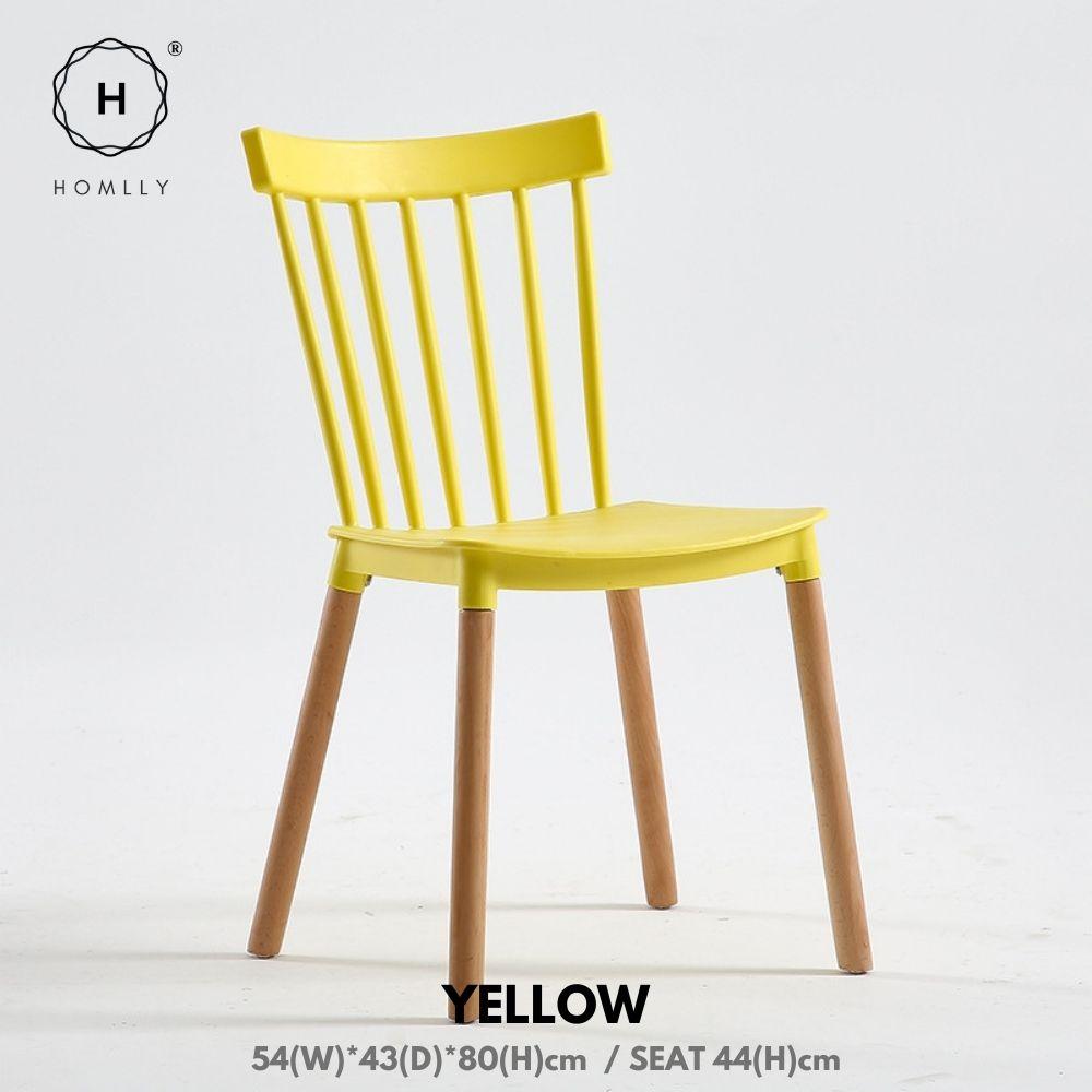 Homlly Nordic Windsor Dining Oak Leg Chair ( X2 PCS)