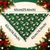 2pcs Adjustable Scarf Bibs Stylish Dog Bandanas Portable Christmas Pet Bandana  Pet Supplies