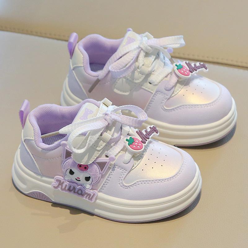 Spring Girls Cartoon Sneakers Lightweight Soft Sole Casual Skate Shoes For Kids Baby Toddler Walking Trainers
