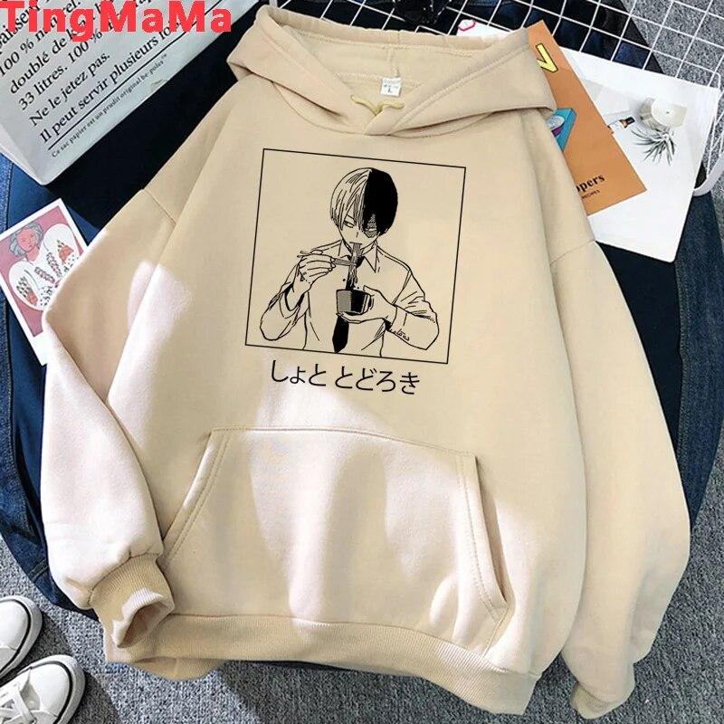 My Hero Academia Shoto Todoroki hoodies Unisex y2k aesthetic printed Korea 2021 Unisex pullover 2021 Unisex Hoodie
