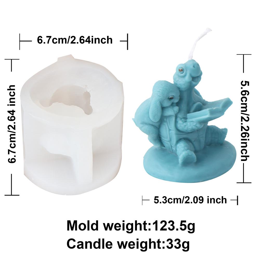 3D Mini Multi-style Rabbit Silicone Candle Mold DIY Easter Animal Cute Rabbit Aromatherapy Plaster Soap Resin Mould Home Gift