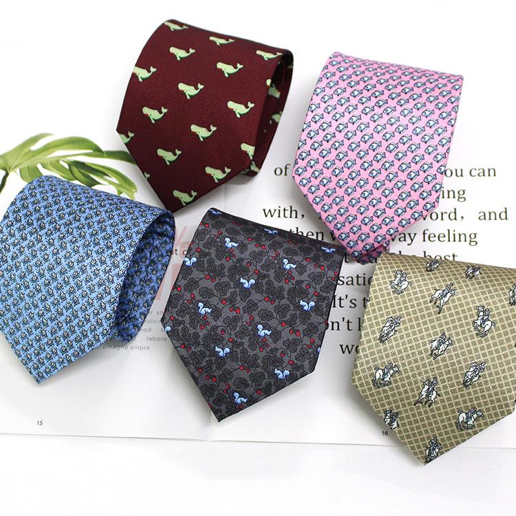 Men'S Formal Tie Polyester 9Cm Casual Business Work Professional Tie, Printed Tie