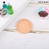 1Pcs 1:12 Dollhouse Wooden Miniature Round Tray Model Furniture Diy Accessories
