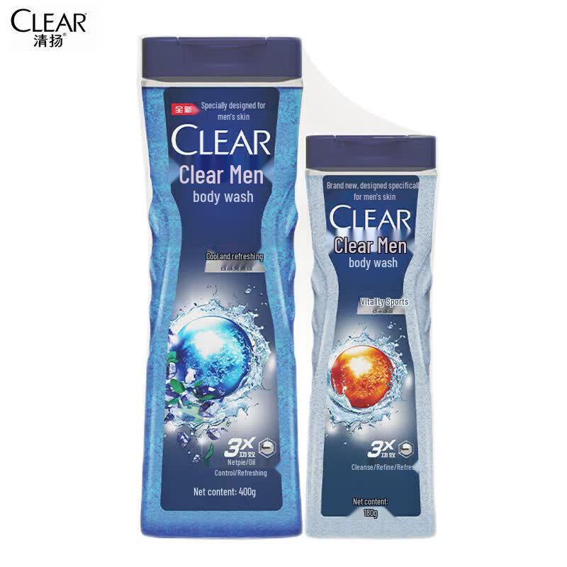 Набор гелей для душа CLEAR для мужчин Охлаждающий и Спортивный