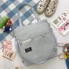Plátěná crossbody taška v korejském stylu - Všestranná módní taška přes rameno s velkou kapacitou pro studenty