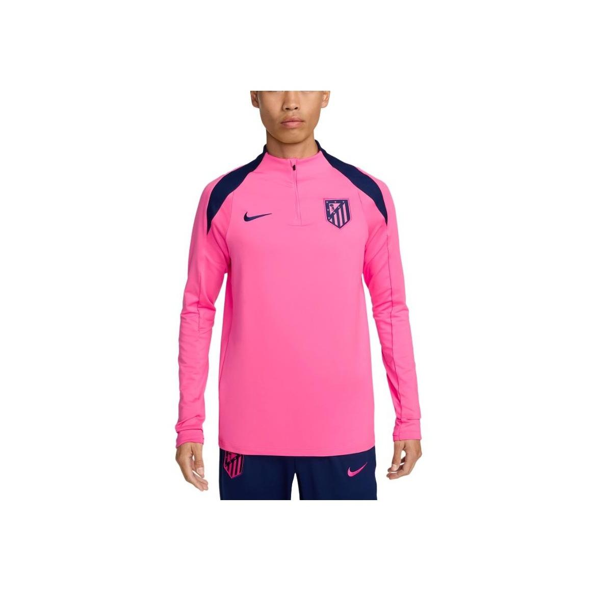 

Nike Atlético Madrid Dri-Fit FW24 Fashion Logo American Retro Jersey Sports Color Block Long Sleeve T-Shirt Men Tops Void-Blue Pink FQ2616-649 XL