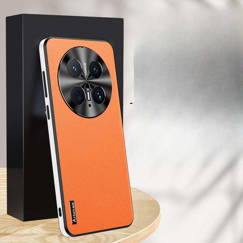 Suitable for Huawei Mate70pro Mobile Phone Case High-end Lens Full-inclusive M60 Anti-fall 50 Business 40rs Leather Case