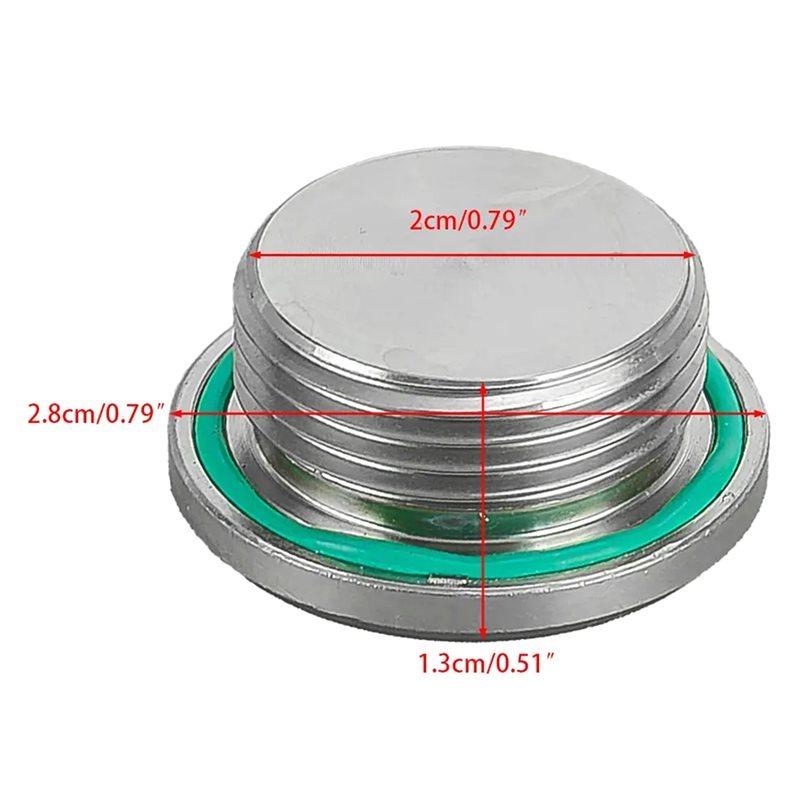 Sello de Tapón de Drenaje de Aceite del Eje Trasero de la Caja de Transferencia Diferencial Con Junta Tórica Apto Para BMW Serie 1-7 F01 F10 33117525064
