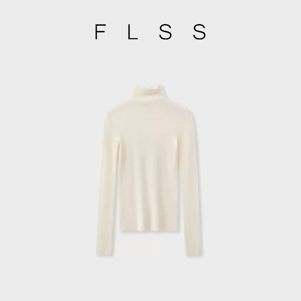 Merinowolle Rundhals Slim Fit Rollkragen Langarm Pullover Basisschicht