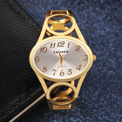 Fashion Bracelet Women Watch Gold Simple Ladies Wristwatch Steel Quartz Female Clock Hollow Band Watches Gift New Reloj Mujer