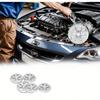 30Pcs Iron Round Car Seat Clamping Plate Washer Cover Mounting Clips Heat Shield Insulation Gasket Pad Fixing Buckle