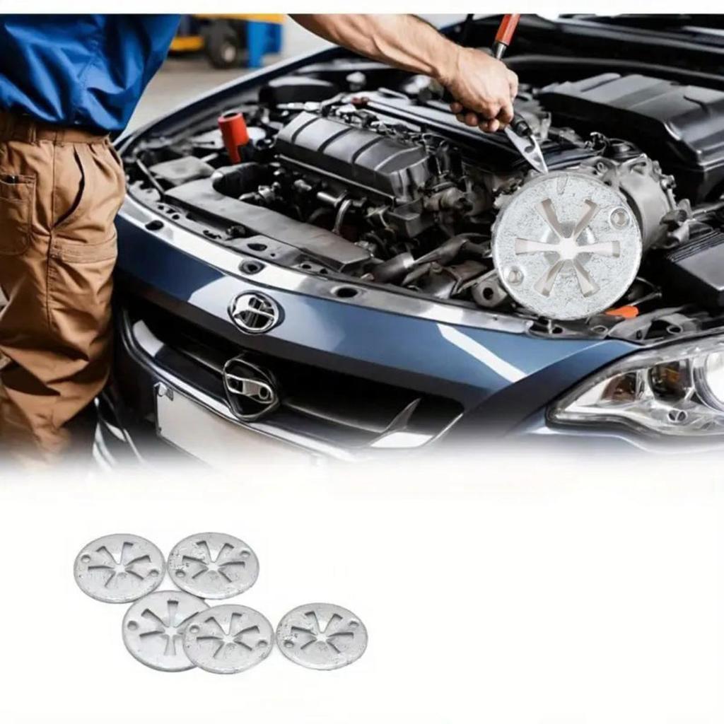 30Pcs Iron Round Car Seat Clamping Plate Washer Cover Mounting Clips Heat Shield Insulation Gasket Pad Fixing Buckle