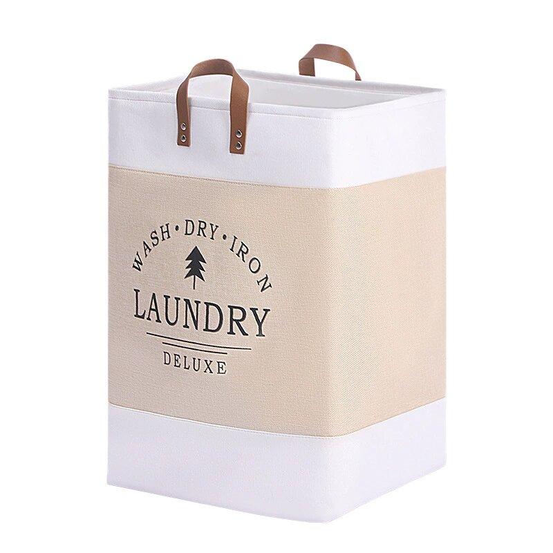 

1Pcs Large Capacity Laundry Basket Dirty Clothes Basket Fabric Laundry Basket Folding Storage Basket Household Storage Box хаки