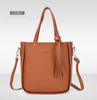 2024 Trendy Child and Mother Bag Four-piece New Korean Version Bucket Tassel Shoulder Bag Handbag Women's Bag Large Bag Messenger Bag
