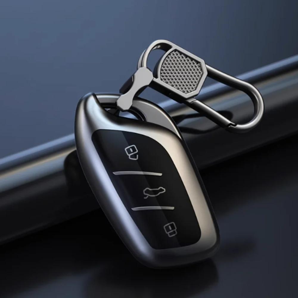 3 Tasten TPU Schlüsselanhänger Hülle für MG 4 2023 Mg4 Ev MG HS GT ZS EV ZX MG5 MG6 für Roewe RX3 RX5 RX8 ERX5 I6 I5 Schlüsselhülle Anhänger