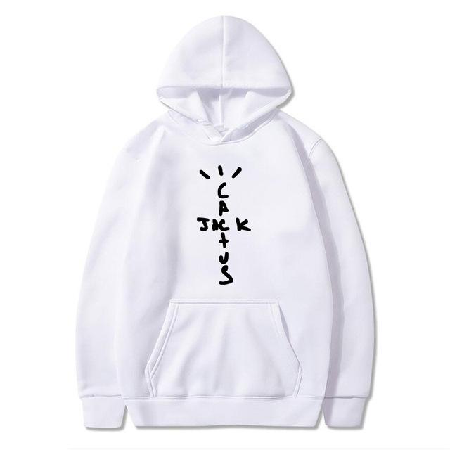 Cactus Jack Swag Alphabet Print Hooded Sweater Women's Hooded Sweatshirt Casual Pullover