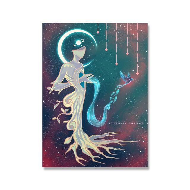 Future Animal Wailing Plakáty a grafiky Jelen Wolf Velryba Slon Obraz na plátně Abstraktní obrazy na zeď Obývací pokoj Domácí dekorace