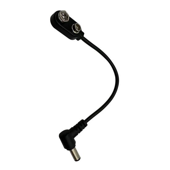 

Кабель-конвертер с зажимом для батареи 9 В, разъем 5,5 мм, 2,1 мм, разъем для кабеля питания 9 В, защелкивающийся разъем для гитарной педали эффектов чёрный