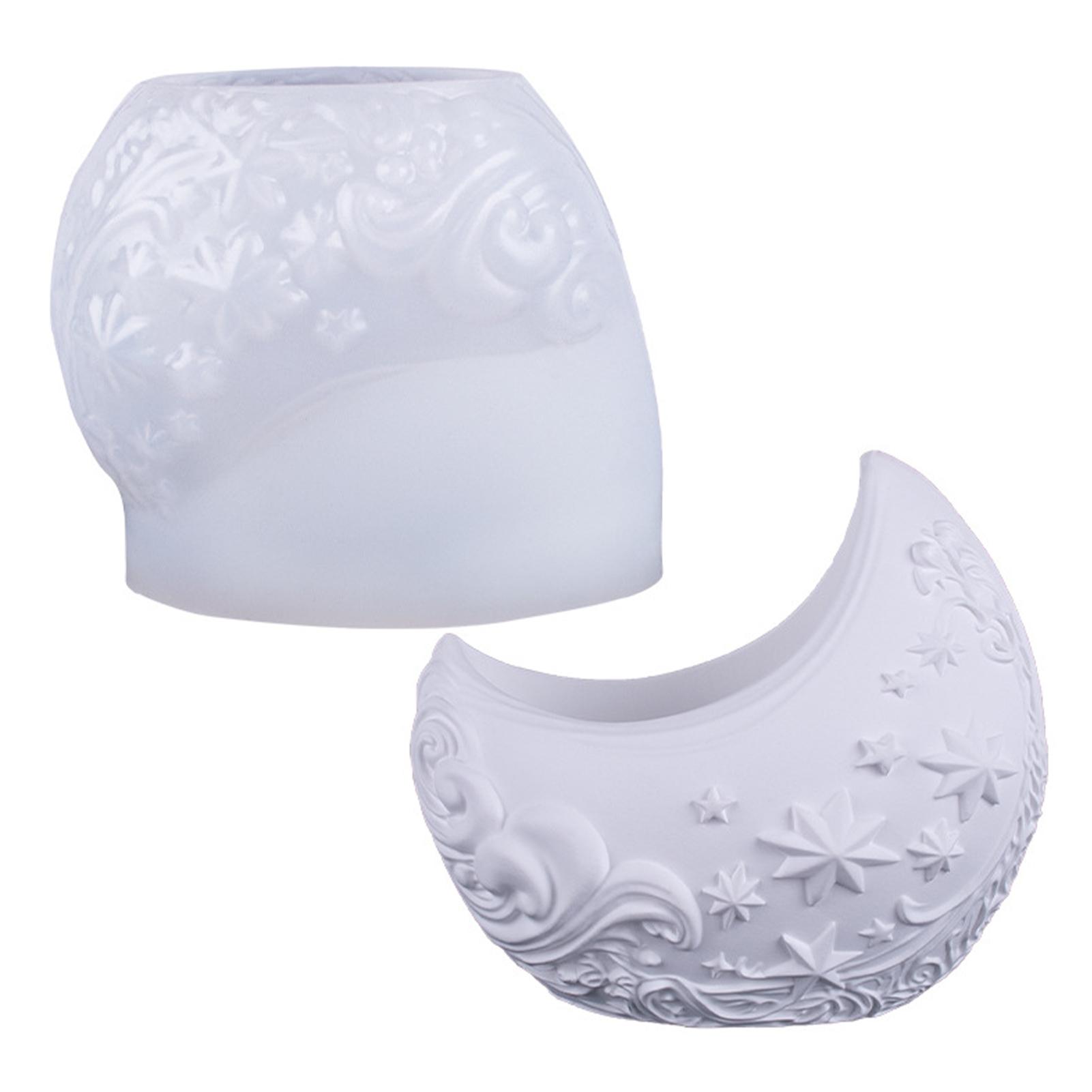 

Candle Cup Mold Easy To Demold Silicone Conch Mold Conch Pot Mold High-Temperature Resistant For Gypsum Ornaments Plant Flower