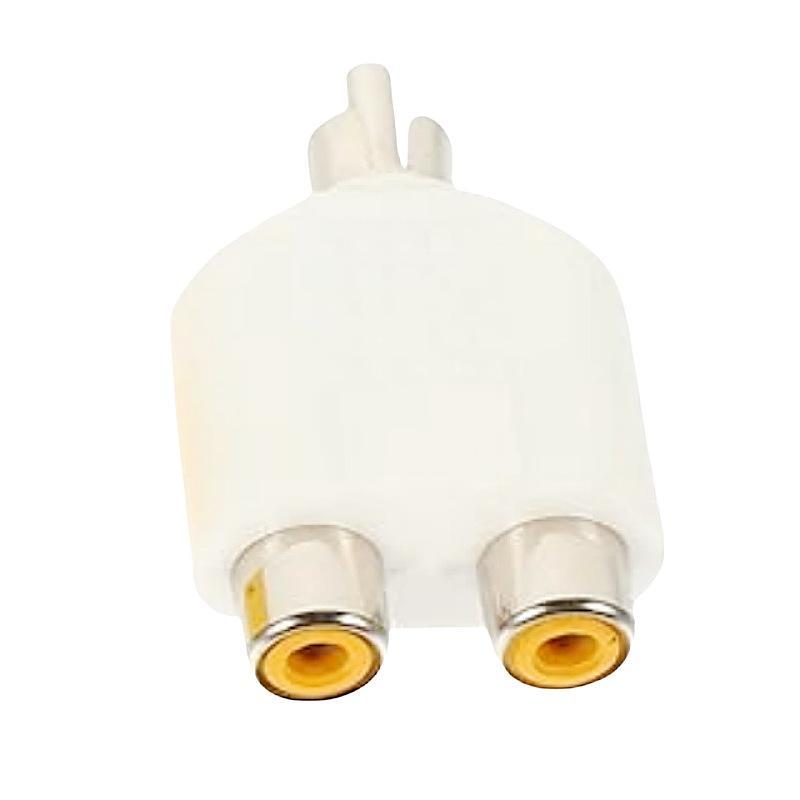 Anti-interference RCA Audio Splitter 1 Male to 2 Female 10Pcs Converter Plug for TV DVD Speaker Audio Equipment