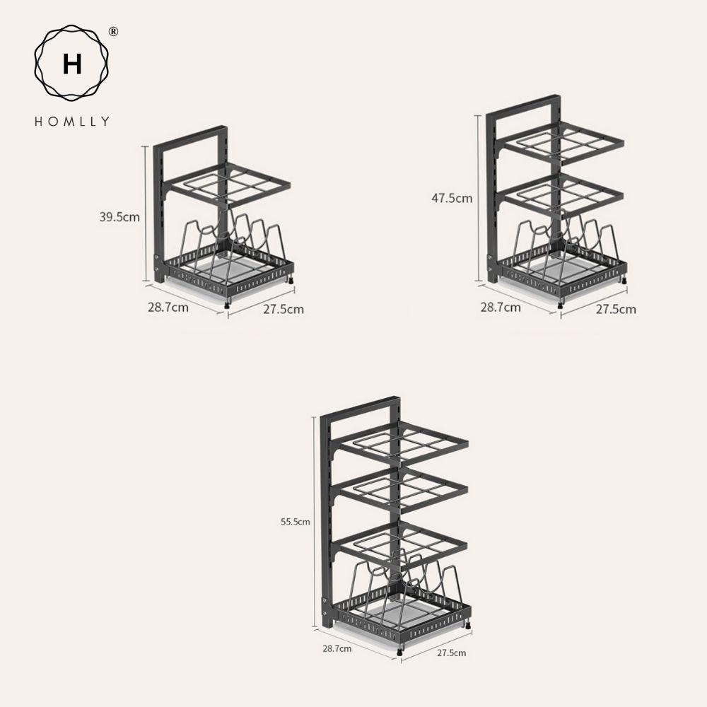 Homlly Pots and Pans Organizer under Cabinet