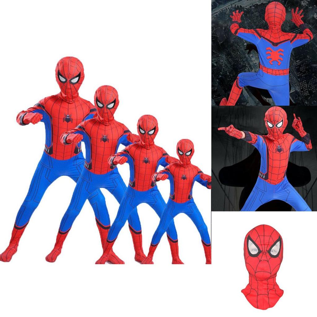 High Quality Durable Homecoming Spiderman Costume Tights Suit For Kids And Adults