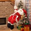 30cm Christmas Decoration Cartoon Fabrics Santa Claus Market Showcase Decor 7