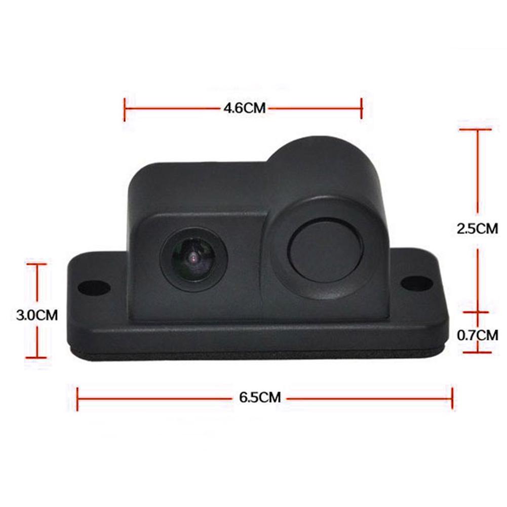 2 In1 Parking Camera Black Sensors Reversing Radar Car Rear View Camera Reversing Camera Waterproof