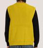 Button Seoul Heavy Knit Vest Cardigan (Yellow)