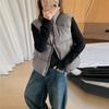 Vest Vest Stacked Cotton Clothes, Vest Jacket Versatile Ins Autumn and Winter Fashion Stand-up Collar Top Women's New Models