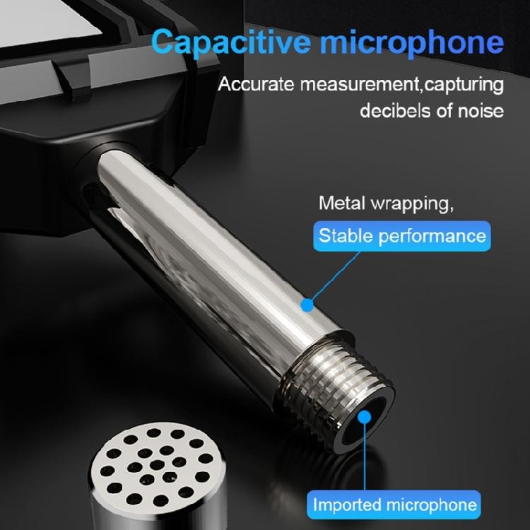 30-130dB Decibel Meter Handheld Noise Meter for Indoor Outdoor Use Digital Sound Level Meter with Data Hold SPL Tester