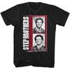 Step Brothers - Black & White Photos - American Classics - Black Front Print Adu