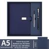 A5 Suede Sheepskin Notebook with Custom Gold & Silver Logo Hot Stamping for Business Meetings