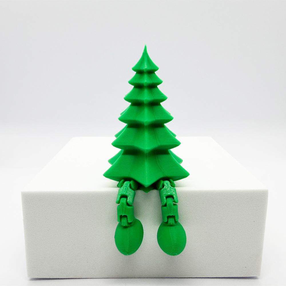 3D Printed Ghost Decorations with Movable Legs for Christmas and Halloween