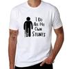 Gebrochenes Bein Ich mache alle meine eigenen Stunts Schwarzes T-Shirt lustig übergroßes Hemd Trainingsshirts für Männer
