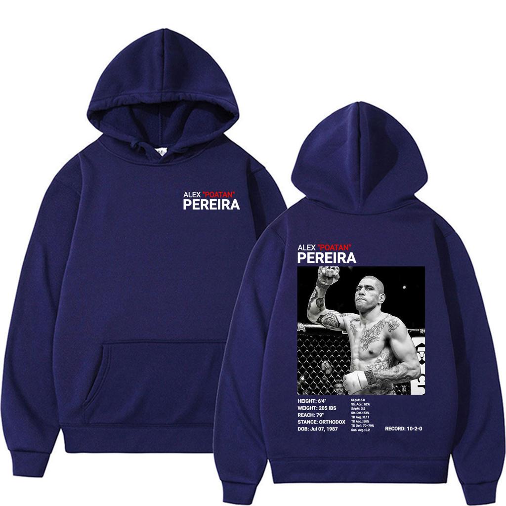 Limited Alex Pereira Poatan Graphic Hoodies Men Women Fashion Vintage Oversized Hoodie Long Sleeve Sweatshirt