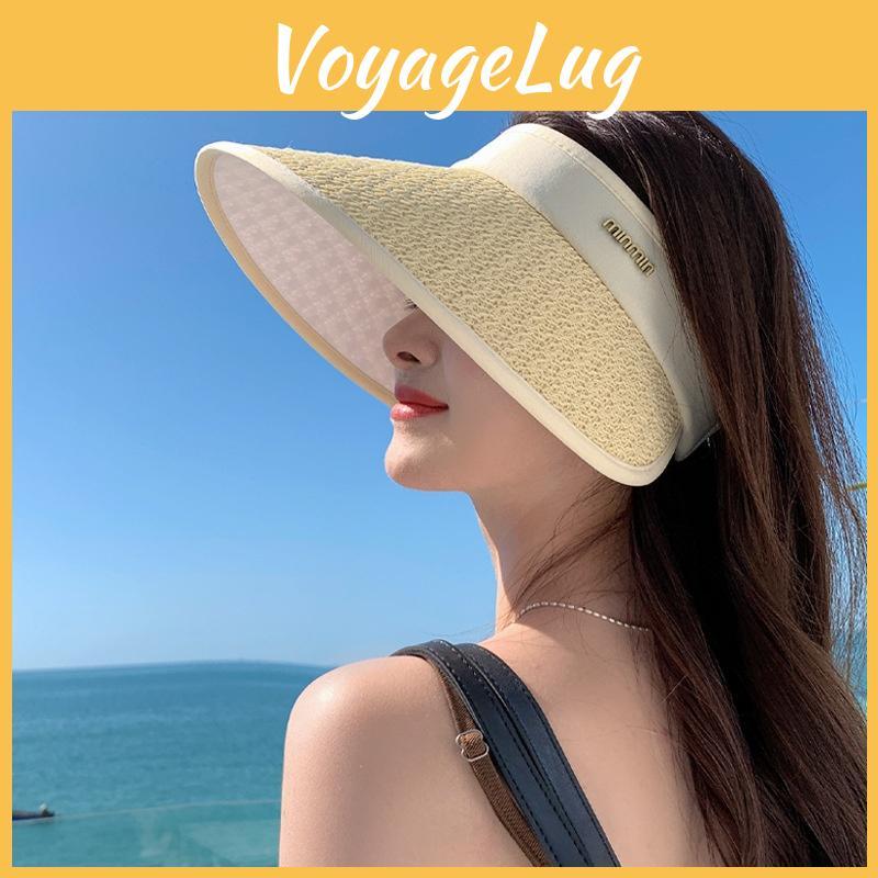 Summer Sun Protection Hat With Large Brim For Outdoor Activities In Breathable Paper Mesh Fabric