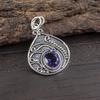 Iolite Pendant Gemstone Jewelry, 925 Solid Sterling Silver Pendant, Handmade Jewelry Birthstone Pendant, Gift For Her