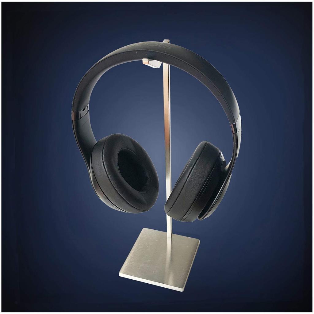 US ArtsOnDesk Modern Art Headphone Stand ST217 Stainless Steel Satin Finish Patent Applicable for - Headset Earphone Game Holder Hook Hanger Mount