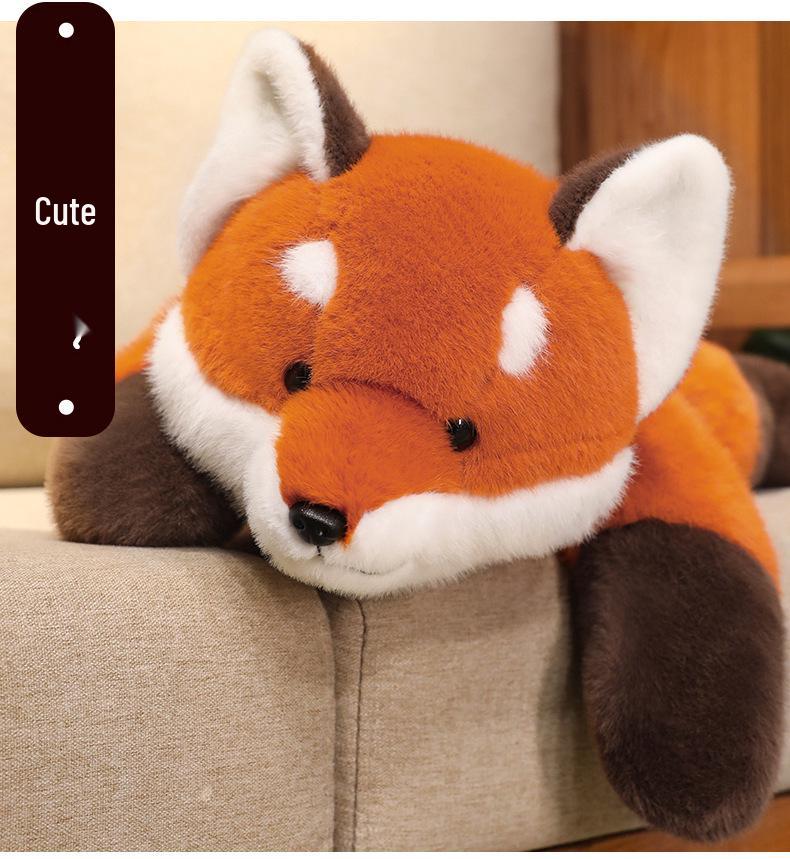 Raccoon, Fox, and Panda Plush Toy Zoo Set - Cute Cushion Gift for Parent-Child Bonding