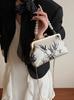 Classic Chinese Style Ink Wash Bamboo Leaf Handbag Retro Pearl Bamboo Knot Crossbody Bag