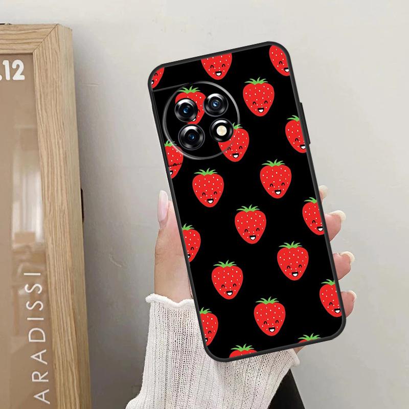 Cute Strawberry Case For OnePlus Nord 5 CE 4 3 2 Lite N20 N30 OnePlus 15 13 12 R 10T 13T 10R 8T 9 10 11 Cover