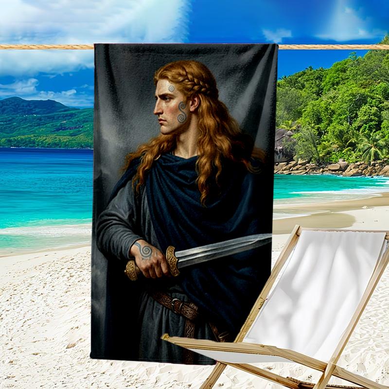 Ultra-Soft Beach Towel with Heroes of Gaul Theme,Ideal for Pool - Camping, Diving - Perfect Travel Essential, Vibrant Beach Towel.