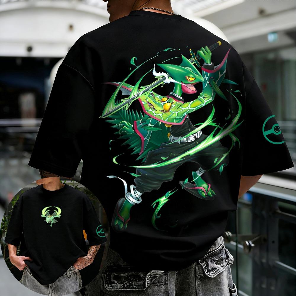 Anime Printed Hip Hop Casual Neutral T-shirt XS