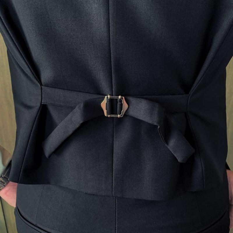 Brittisk Gentleman Kostym Väst Kostym Manlig Gentleman Business Casual Dubbelknäppt Hästklämma