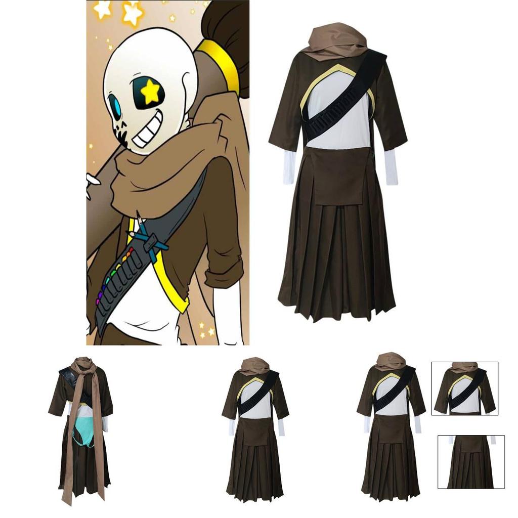 Undertale Insans Cosplay Costume Set For Anime Fans In Chinese-style Vintage