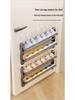 Wall-Mounted Foldable Slipper Rack: Non-Punch, Multi-Layer Shoe Storage for Bathroom Doors