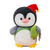 New Penguin Happy House Plush Toys Christmas Hat Event Gifts Snake Yakini Pillow Children's Doll