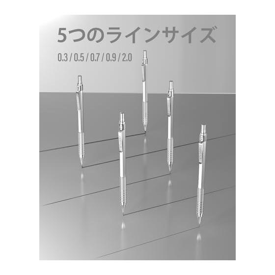 STAGEEK 21 Pcs Metal Mechanical Pencil Set, Art Pencils 0.3 0.5 0.7 0.9 2mm Lead Holder HB 2H 2B 4B, 10 Color Graphite Lead Refill Tubes, Eraser with